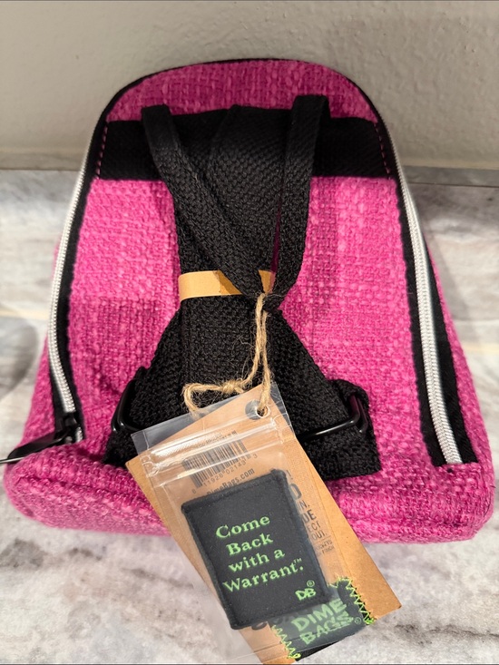 dime bag mini backpack BAGS Backpack, Compact Lightweight Everyday Travel with 7 Pockets, Durable Hempster Material, Adjustable Straps & Top Handle, Water Bottle Holders & Interchangeable Patch (Sky) Embark on new adventures with our Wanderer mini backpack Dime Bags Pink Tweed Mini